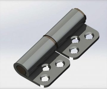 Delikli Kenardan Tek Kat Saçlı Menteşe