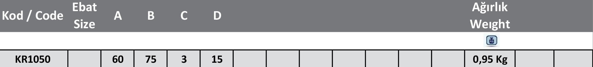 Yaprak Menteşe Delikli (Siyah - 60X75)