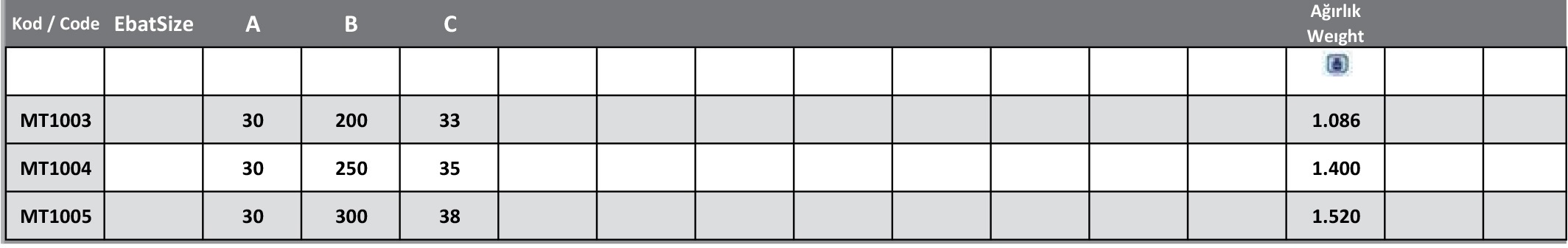 Uzun Özel Bilyalı Menteşe